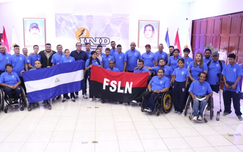 Abanderan a delegación que participará en Festival Deportivo Centroamericano para atletas con discapacidad